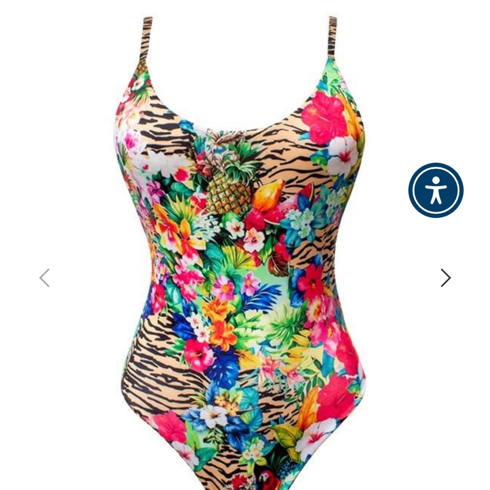 Floral and Animal Print Kids One Piece Swimsuit